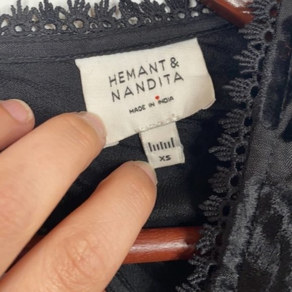 Hemant and Nandita X REVOLVE Noire Mini Dress XS - Picture 3 of 10